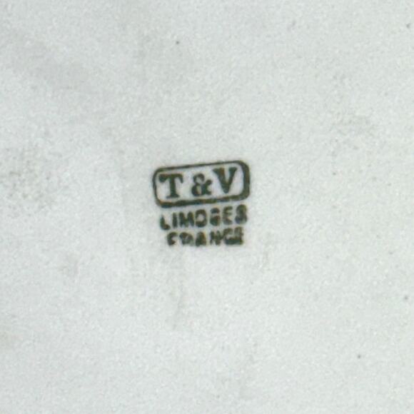 Antique T & V Tressemann & Vogt Limoges France Grapes Painted 13.5" Round Tray - Picture 9 of 9